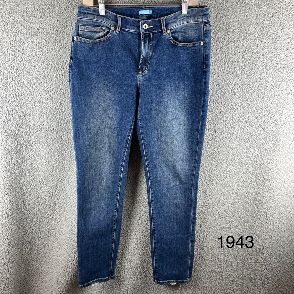 J. McLaughlin Women’s Perfect Skinny Medium Wash Mid-rise Blue Jeans Size 10